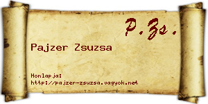 Pajzer Zsuzsa névjegykártya